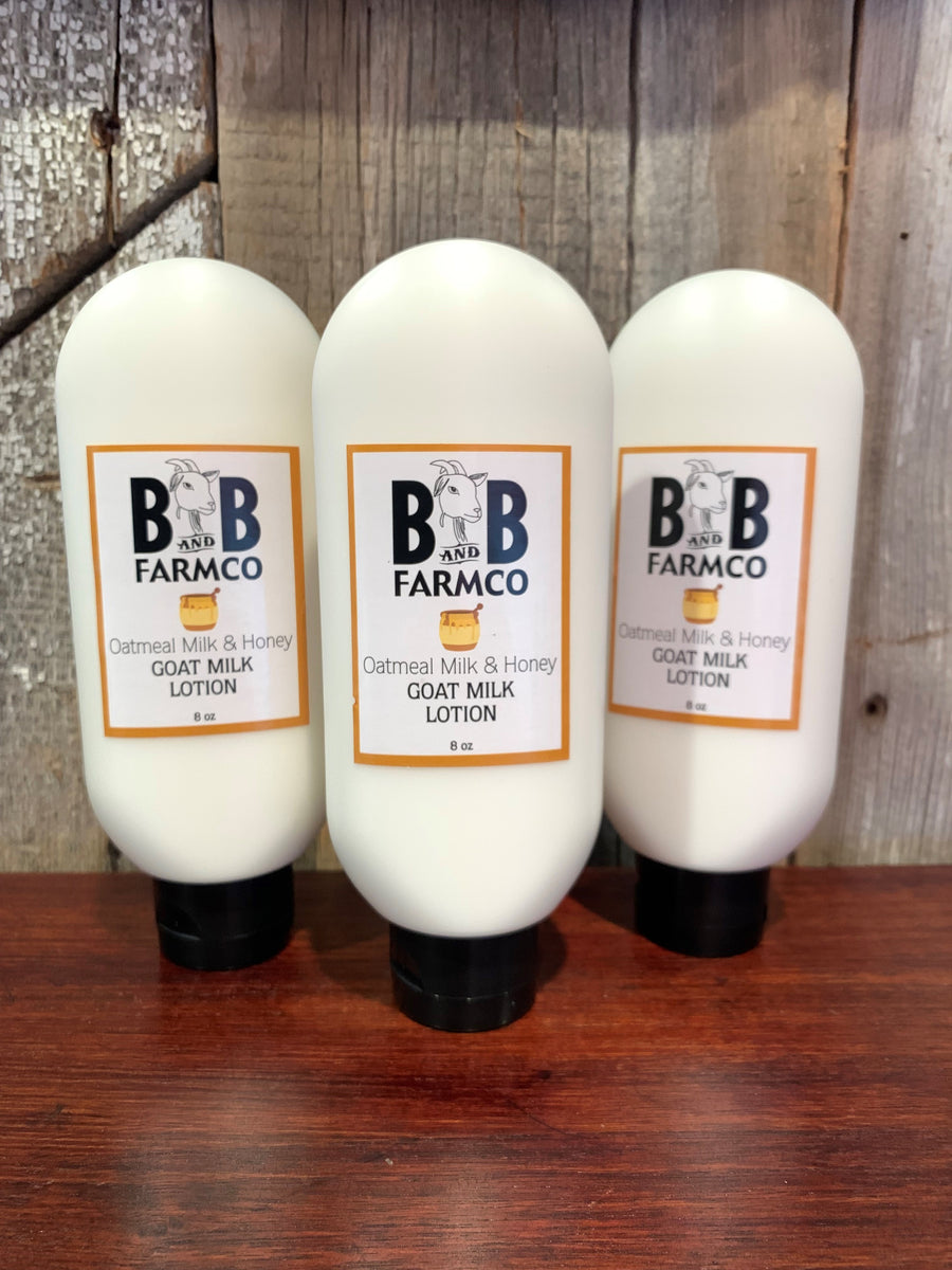 Oatmeal, Milk & Honey Goat Milk Lotion - 8 oz – B and B Farmco