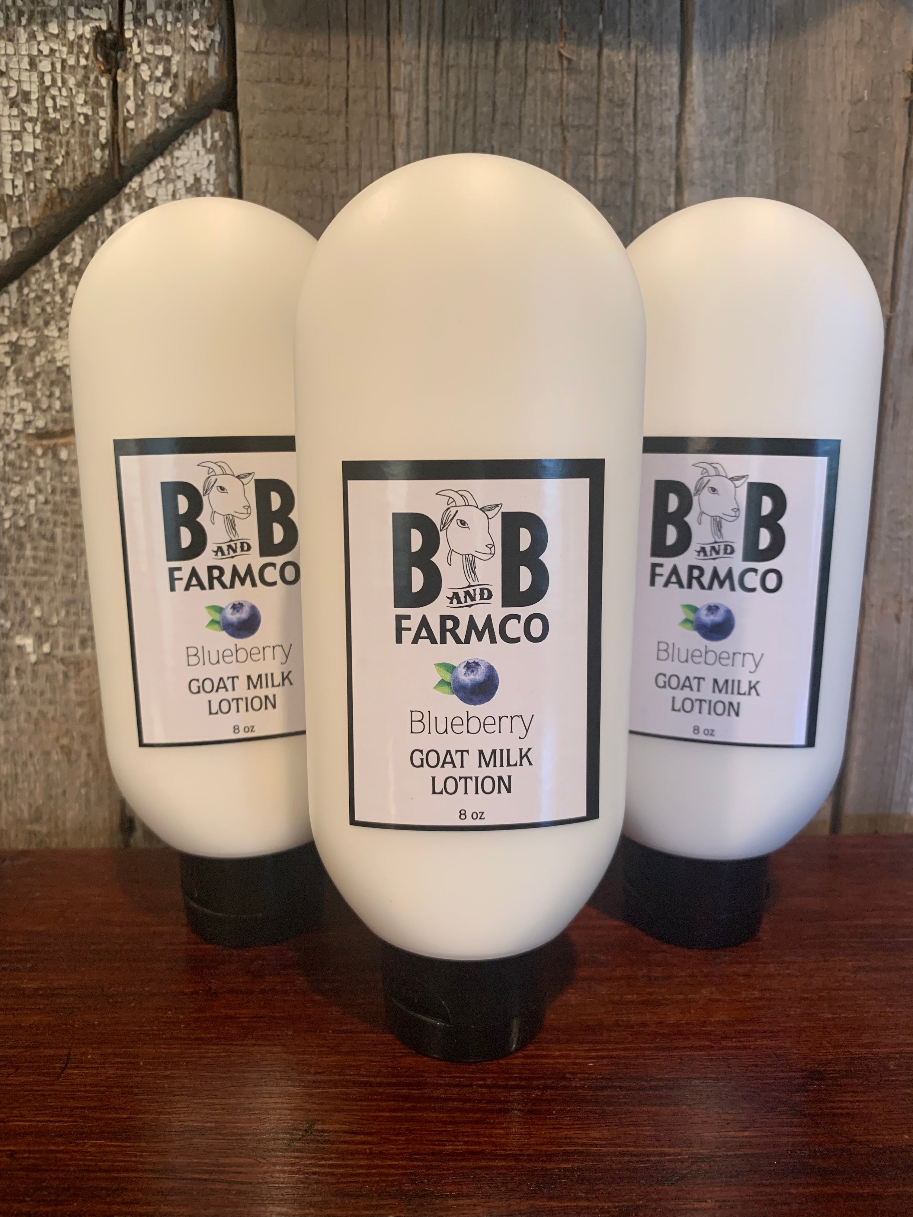 Blueberry Goat Milk Lotion - 8 oz – B and B Farmco