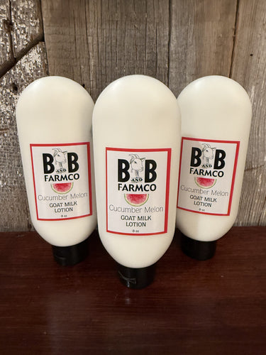 Cucumber Melon Goat Milk Lotion - 8 oz